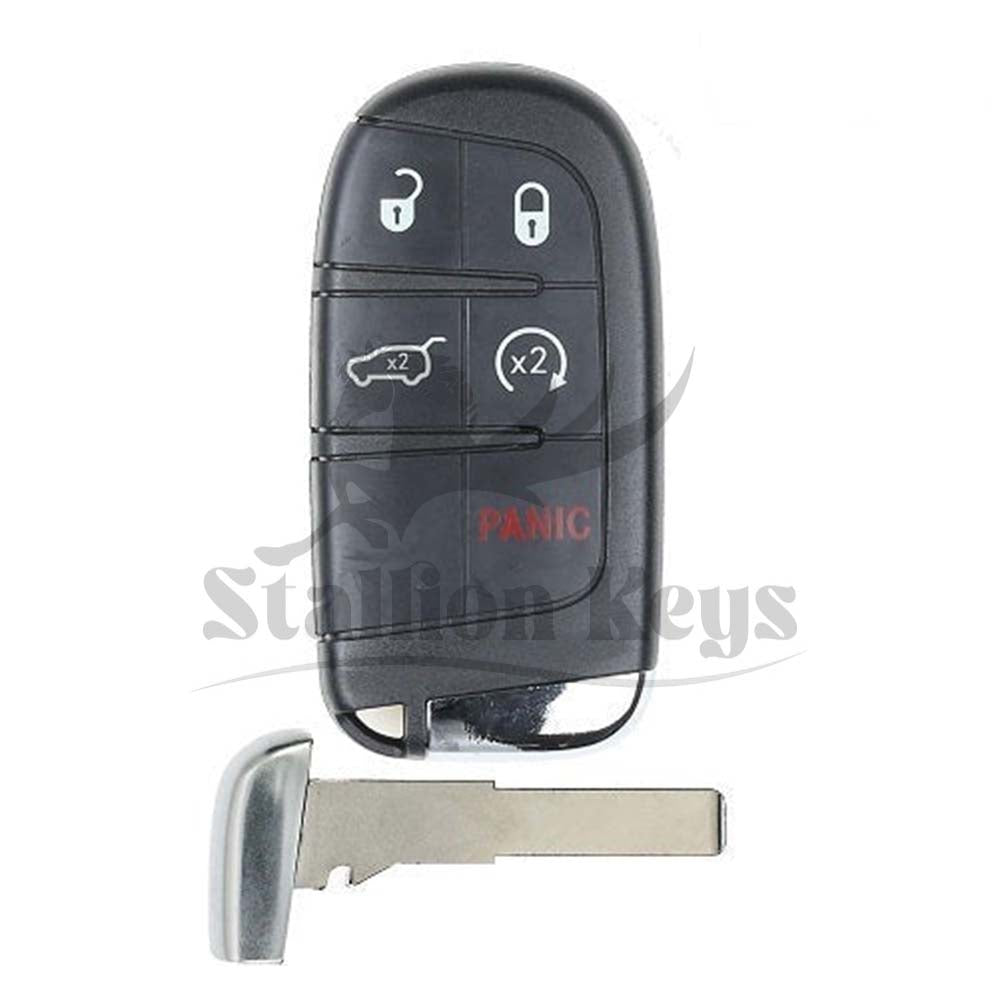2017-2024 Jeep Compass / 5-Button Smart Key / PN: 68250343AB / M3N-40821302 / 4A CHIP / AFTERMARKET 2017-2024 Jeep Compass / 5-Button Smart Key / PN: 68250343AB / M3N-40821302 / 4A CHIP / AFTERMARKET